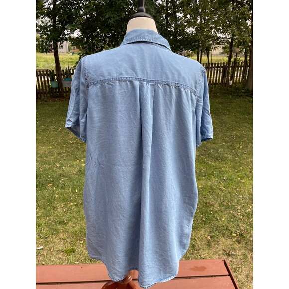 Ana Blue Denim Shirt Dress XXL - Picture 4 of 7